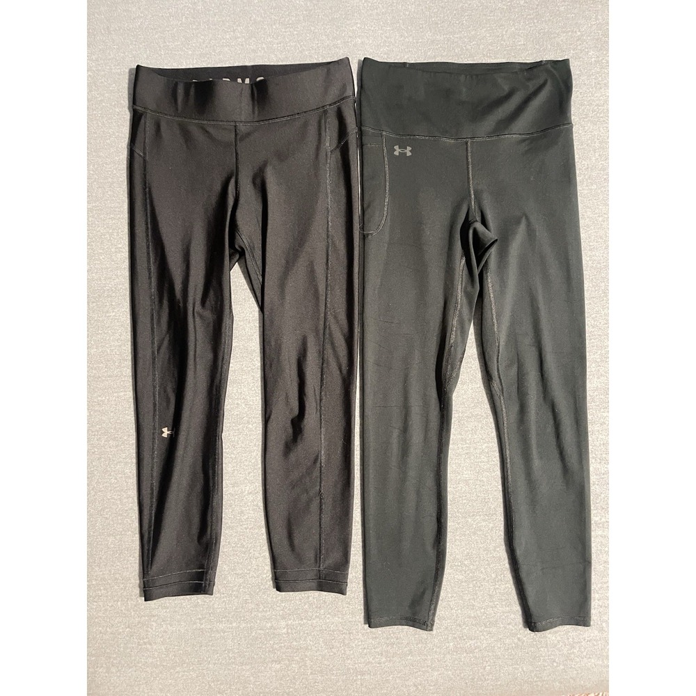 BUNDLE DEAL! Under Armour Women's Leggings Small Black Compression Workout Lot